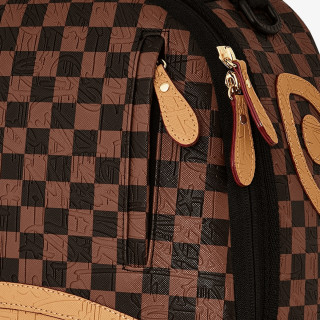 SPRAYGROUND Ruksak EMBOSSED CHECK BROWN BACKPACK 