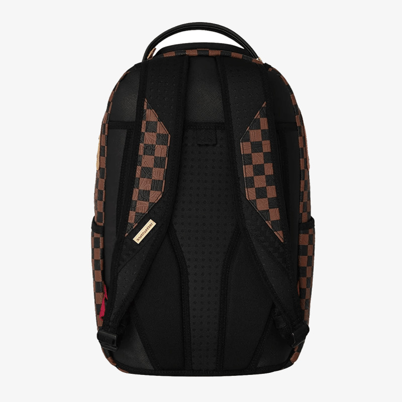 SPRAYGROUND Ruksak EMBOSSED CHECK BROWN BACKPACK 