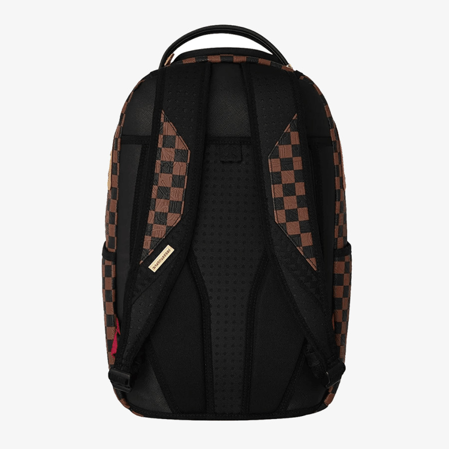 SPRAYGROUND Ruksak EMBOSSED CHECK BROWN BACKPACK 