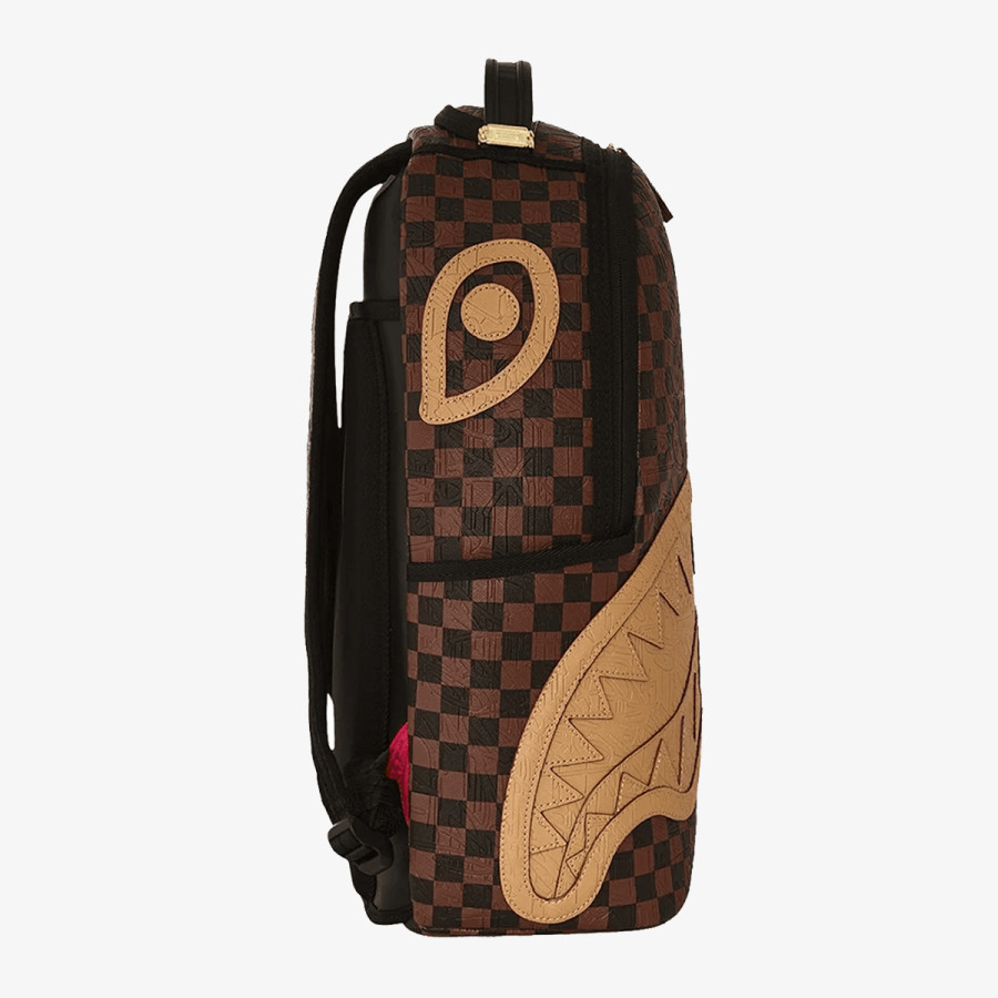 SPRAYGROUND Ruksak EMBOSSED CHECK BROWN BACKPACK 