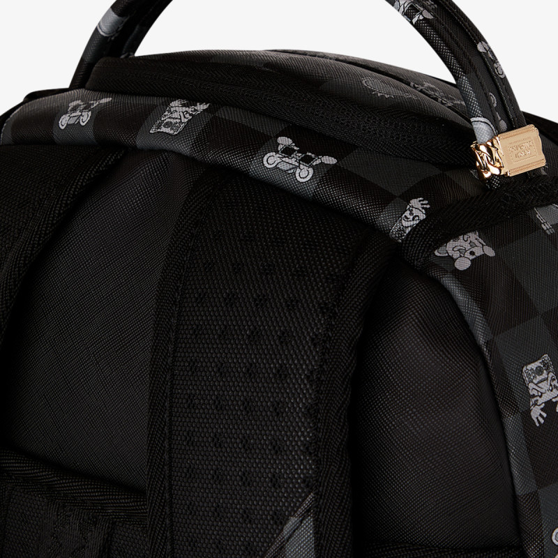 SPRAYGROUND Ruksak GRAY PEEKING CHARACTER CHECK BACKPACK 