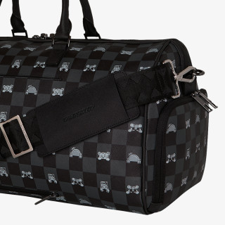 SPRAYGROUND Torba GRAY PEEKING CHARACTER CHECK DUFFLE 
