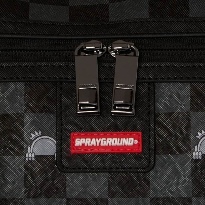 SPRAYGROUND Torba GRAY PEEKING CHARACTER CHECK DUFFLE 