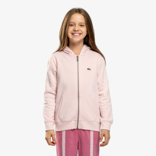 LACOSTE Majica s kapuljačom na patent LCB CORE FLEECE FULLZIP HOODIE 