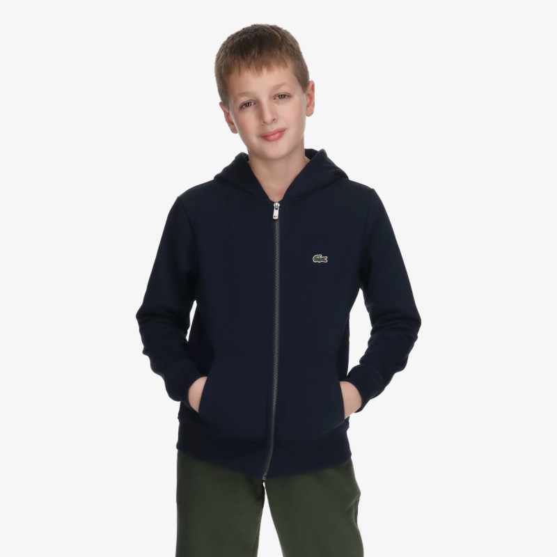 LACOSTE Majica s kapuljačom na patent LCB CORE FLEECE FULLZIP HOODIE 