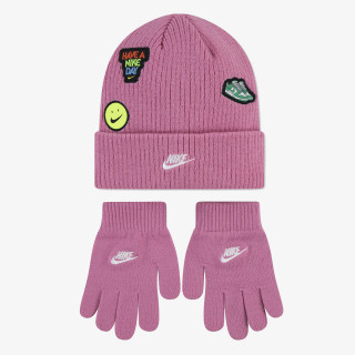 NIKE Komplet za djecu NAN NIKE PATCH PEAK BEANIE SET 