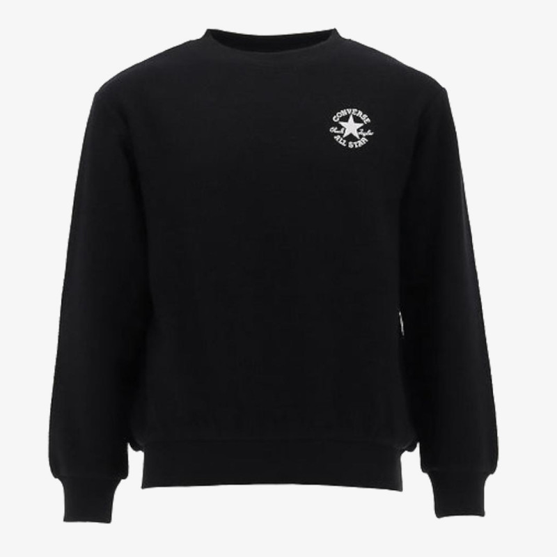 CONVERSE Majica bez kragne CNVB NOVELTY LOGO TEXTURE CREW 