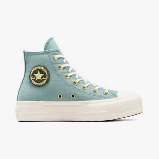 CONVERSE Tenisice CHUCK TAYLOR ALL STAR LIFT PLATFORM GOLD 