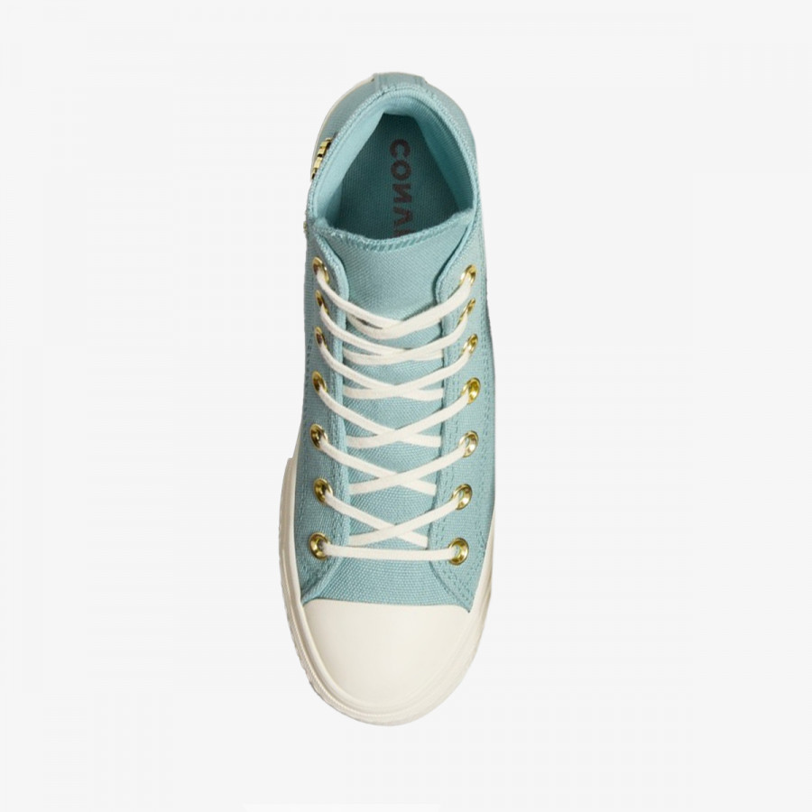 CONVERSE Tenisice CHUCK TAYLOR ALL STAR LIFT PLATFORM GOLD 