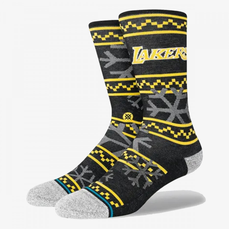 STANCE Čarape LAKERS FROSTED 2 BLACK L CREW LIGHT 