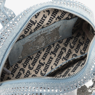 JUICY COUTURE Torba Fireflies S. Bowling Cotton Blu Denim 