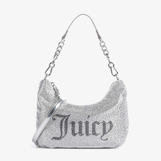 JUICY COUTURE Torba ESTELLE S. HOBO POLYESTER/PU Silver 
