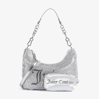 JUICY COUTURE Torba ESTELLE S. HOBO POLYESTER/PU Silver 