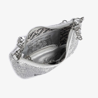 JUICY COUTURE Torba ESTELLE S. HOBO POLYESTER/PU Silver 