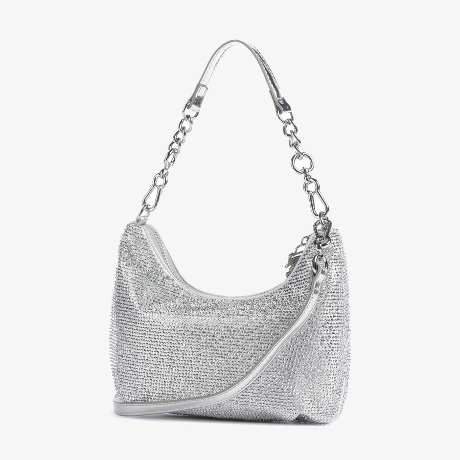 JUICY COUTURE Torba ESTELLE S. HOBO POLYESTER/PU Silver 