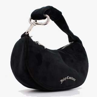 JUICY COUTURE Torba Blossom Small Hobo Bag Polyester Black 