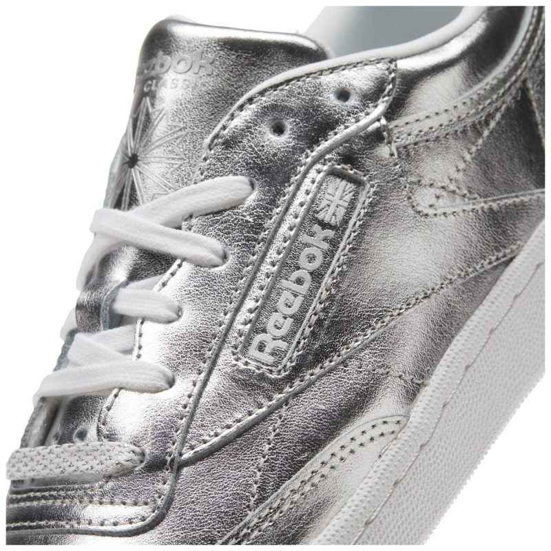 Reebok club c 85 shine silver on sale