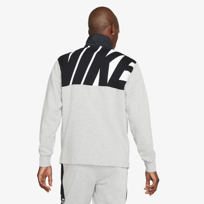NIKE Majica dugih rukava s polu patentom M NSW CE HZ FT TOP SNL ++ 