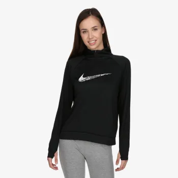 NIKE Majica dugih rukava s polu patentom NIKE Majica dugih rukava s polu patentom W NK DF SWOOSH RUN MDLYR 