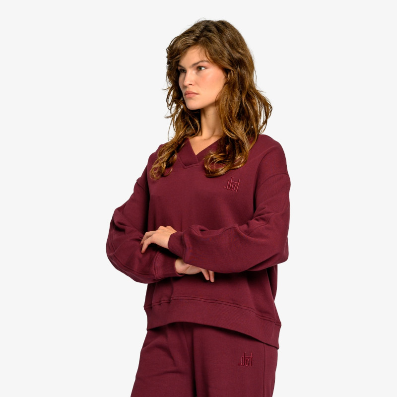 DOT Majica bez kragne DOT LADIES V NECK SWEATSHIRT 