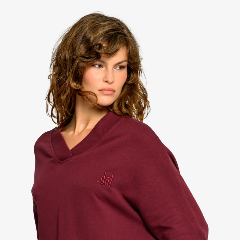 DOT Majica bez kragne DOT LADIES V NECK SWEATSHIRT 