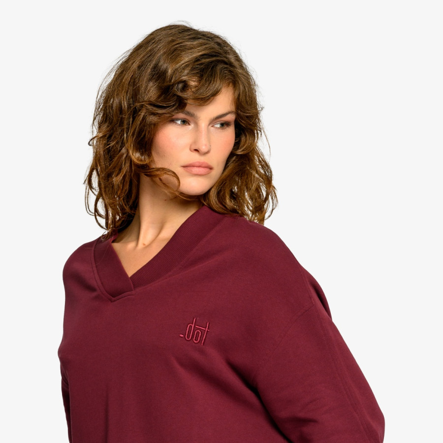 DOT Majica bez kragne DOT LADIES V NECK SWEATSHIRT 