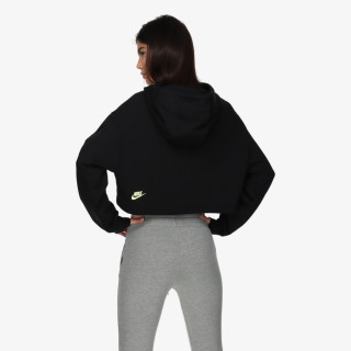 NIKE Majica s kapuljačom W NSW FLC PO HOODIE CROP DNC 