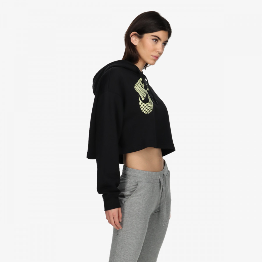 NIKE Majica s kapuljačom W NSW FLC PO HOODIE CROP DNC 