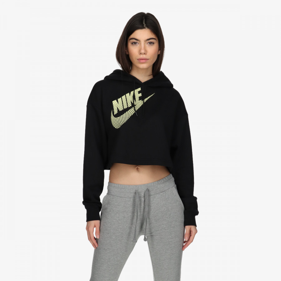 NIKE Majica s kapuljačom W NSW FLC PO HOODIE CROP DNC 