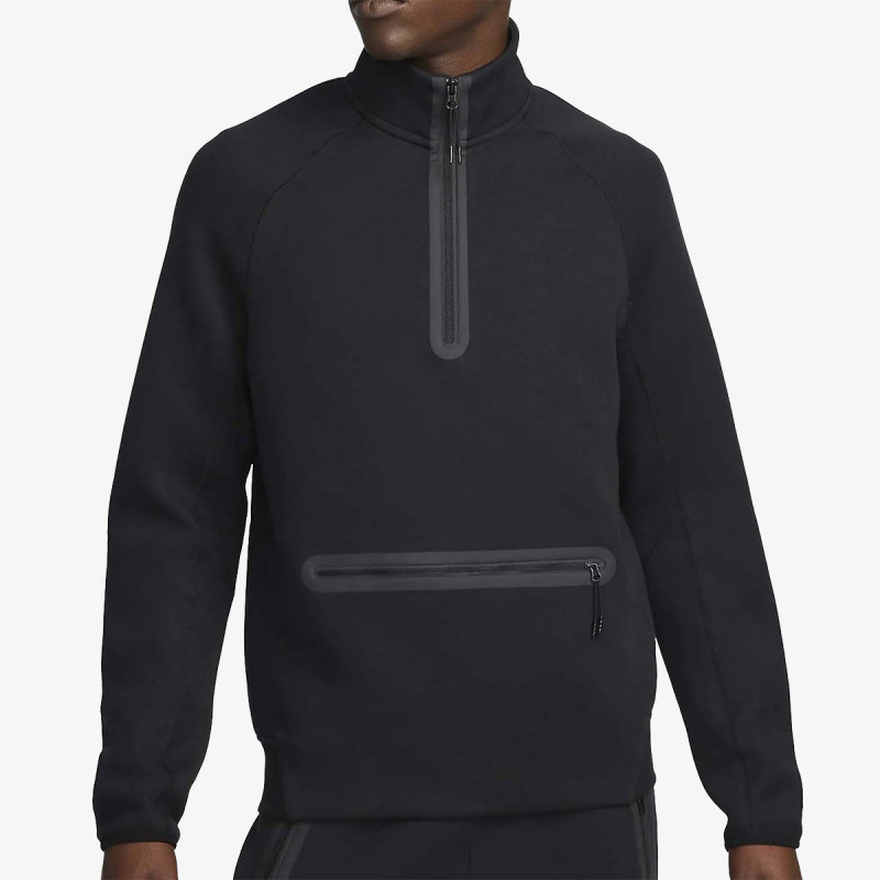NIKE Majica dugih rukava s polu patentom M NK TCH FLC HZ TOP 