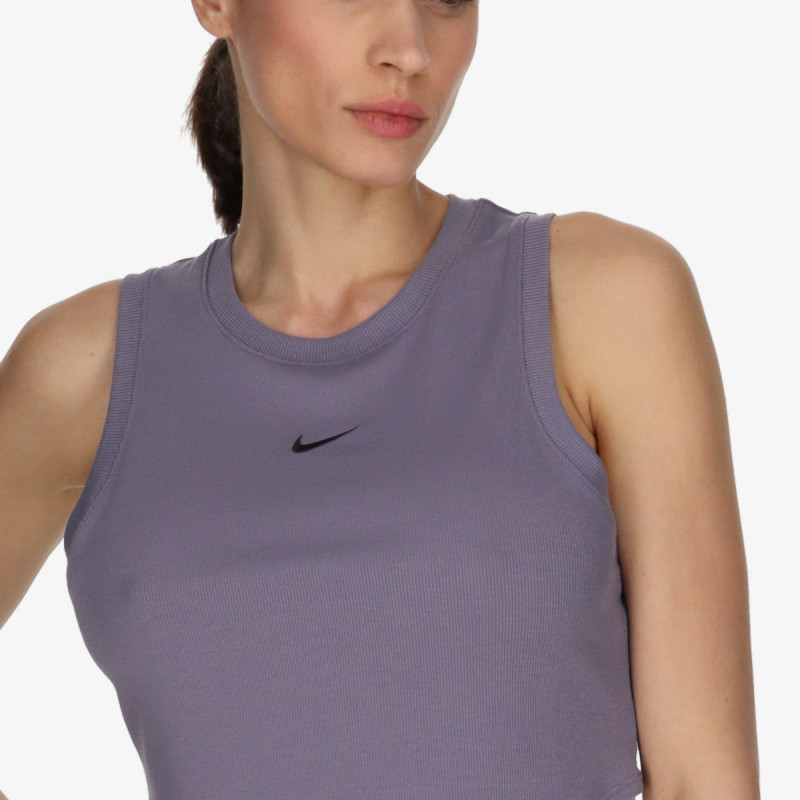 NIKE Top i majica bez rukava W NSW ESSNTL RIB CRP TANK 