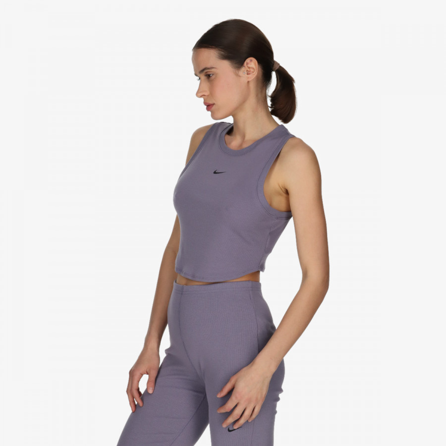NIKE Top i majica bez rukava W NSW ESSNTL RIB CRP TANK 