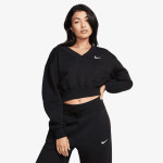 NIKE Majica bez kragne W NSW PHNX FLC CROP VNECK 