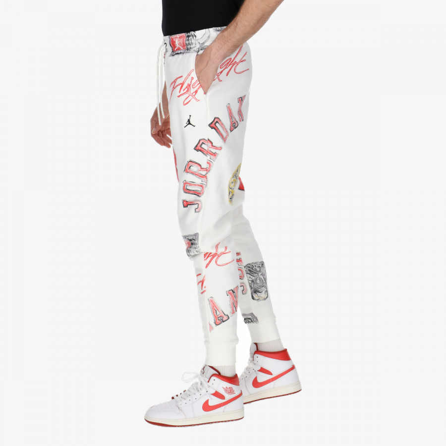 NIKE Donji dio trenirke M J ESS AOP FLC PANT 