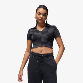 NIKE Top W J SS KNIT AOP TOP 