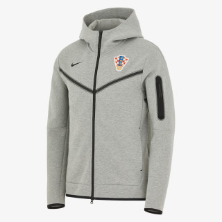 NKZELUS Majica dugih rukava s patentom CRO M NK TCH FLC FZ WR HOODIE-Dark grey 