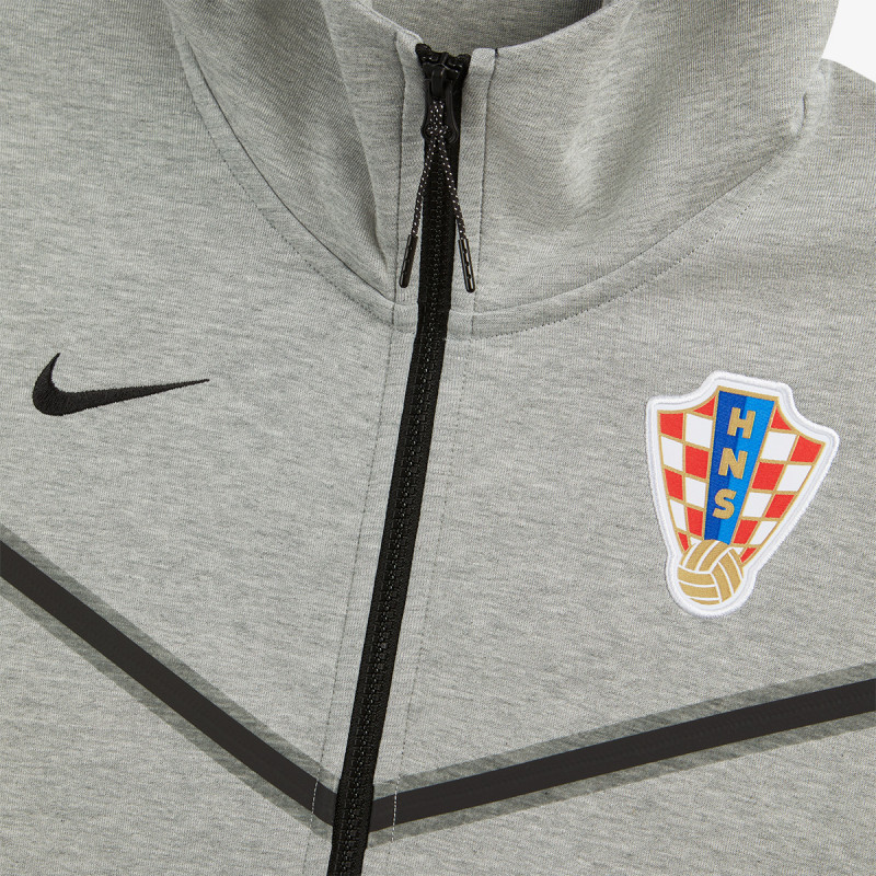NKZELUS Majica dugih rukava s patentom CRO M NK TCH FLC FZ WR HOODIE-Dark grey 