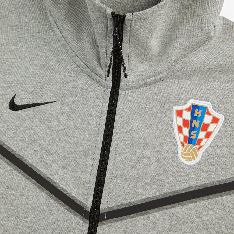 NKZELUS Majica dugih rukava s patentom CRO M NK TCH FLC FZ WR HOODIE-Dark grey 