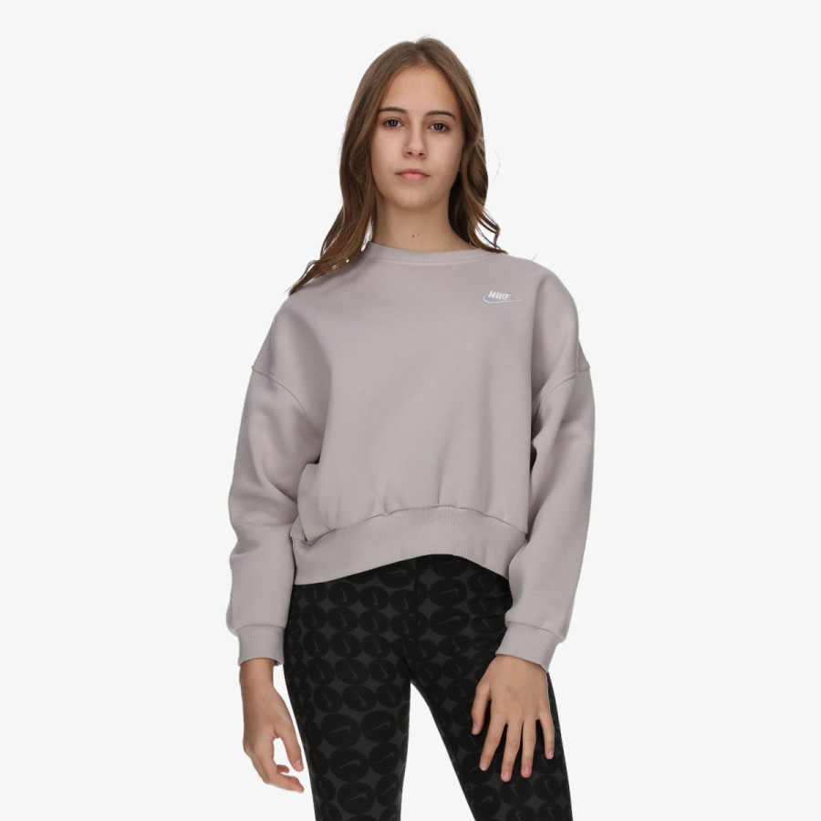 NIKE Majica bez kragne G NSW CLUB FLC BXY CRW LBR 