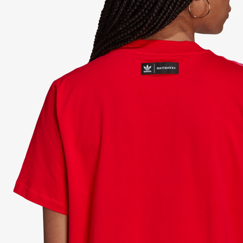 adidas Haljina MARIMEKKO TEE DRESS WITH TREFOIL PRINT 