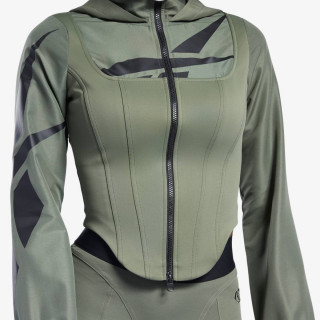 Reebok Majica s kapuljačom CARDI B CORSET 
