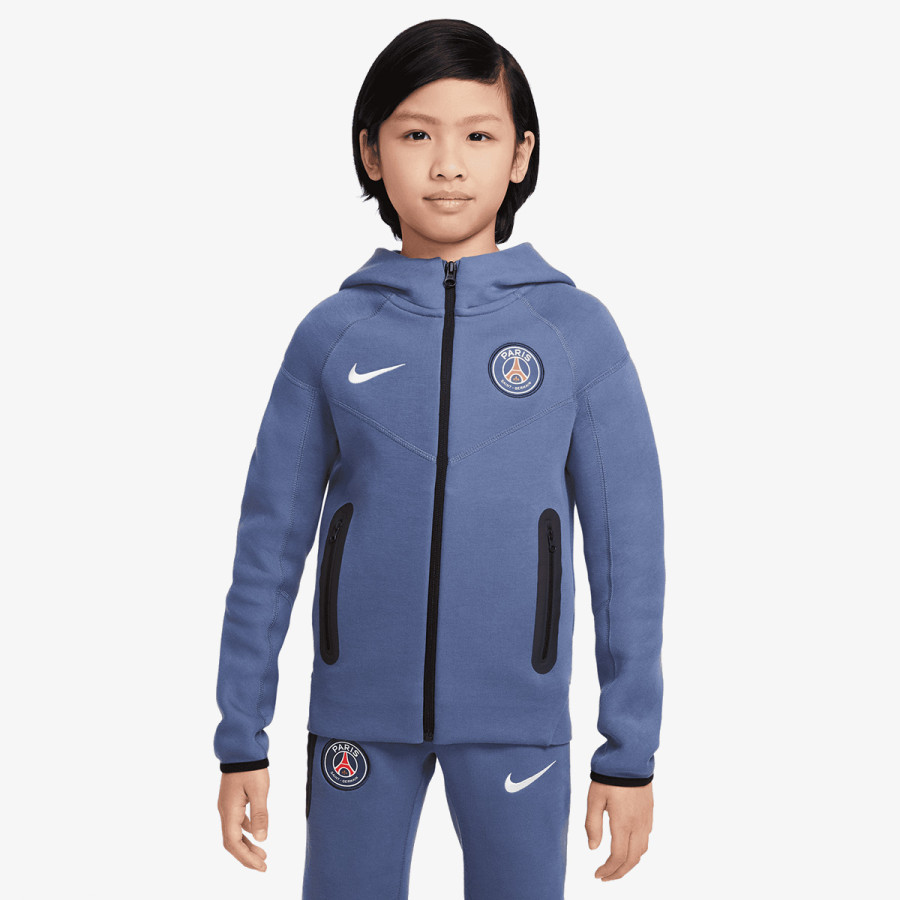 NIKE Majica s kapuljačom na patent PSG B NSW TECH FLC FZ 