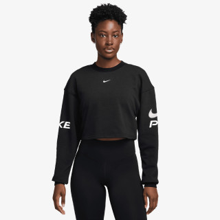 NIKE Majica bez kragne W NP DF FLC CREW TT GRX 