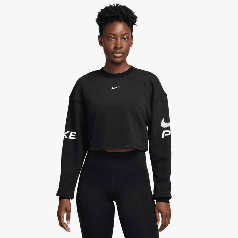 NIKE Majica bez kragne W NP DF FLC CREW TT GRX 