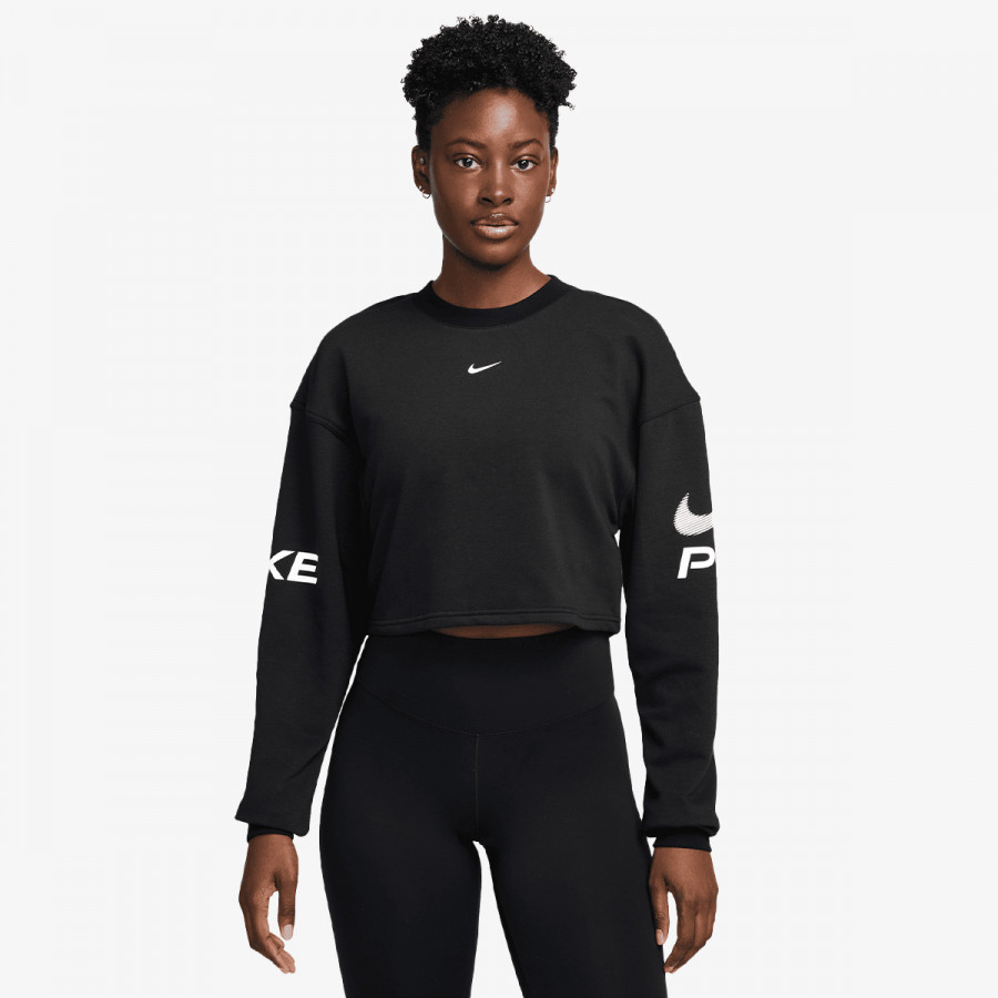 NIKE Majica bez kragne W NP DF FLC CREW TT GRX 