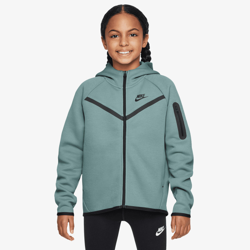 NIKE Majica s kapuljačom na patent G NSW TCH FLC HD FZ LS - PD 