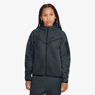 NIKE Majica s kapuljačom na patent G NSW TCH FLC HD FZ LS - PD 