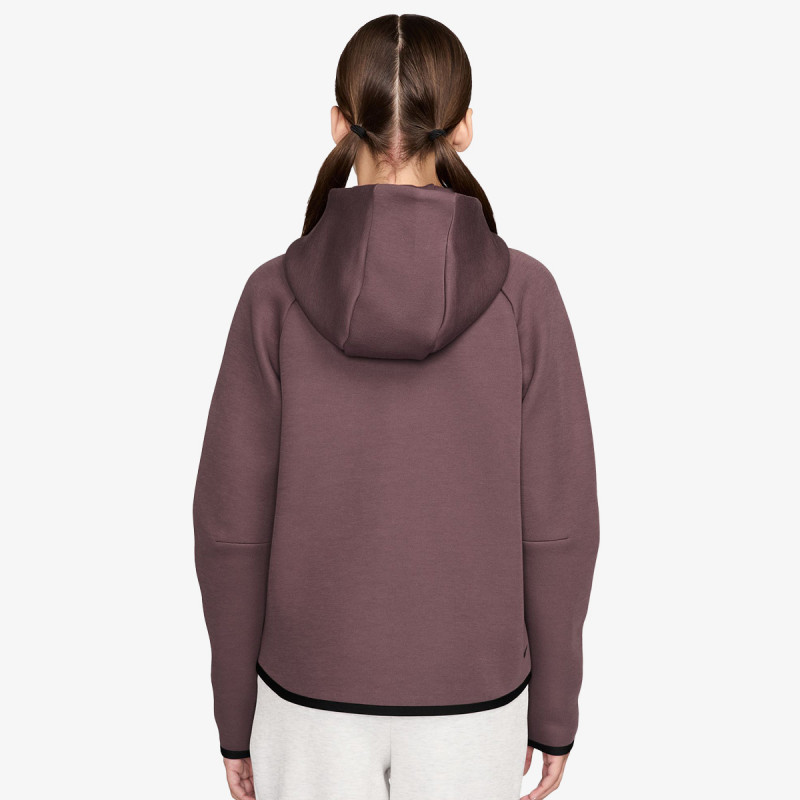 NIKE Majica s kapuljačom na patent G NSW TCH FLC HD FZ LS - PD 