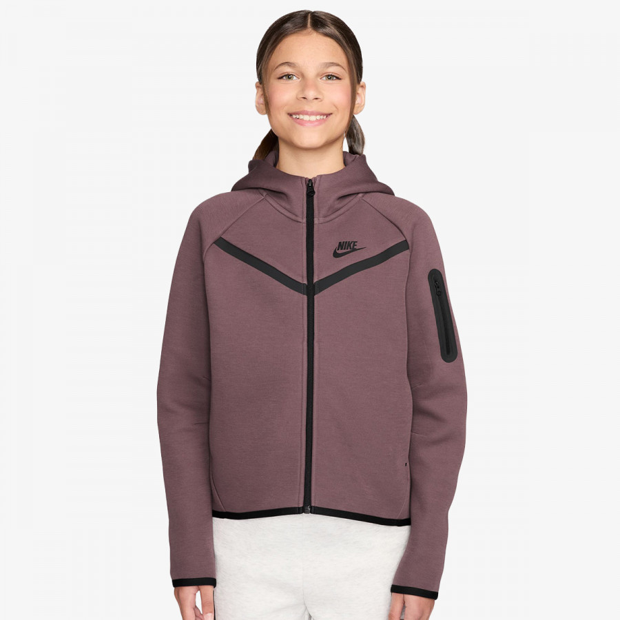 NIKE Majica s kapuljačom na patent G NSW TCH FLC HD FZ LS - PD 