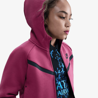NIKE Majica s kapuljačom na patent G NSW TCH FLC HD FZ LS - PD 